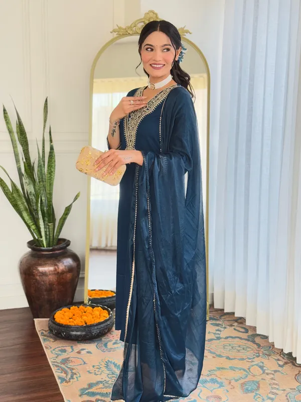 Dark_Blue_Embroide_Work_Fabric_Straight_Kurta_Pant_And_Dupatta_Set