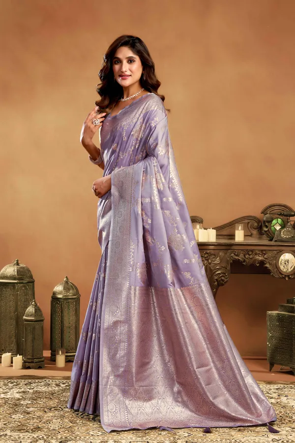Lavender_Essence_Of_Tradition_Silk_Saree_With_Zhallar_And_Pastel_Shades