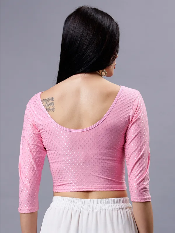 Baby_Pink_Plus_Size_Full_Sleeve_Blouse_For_Women