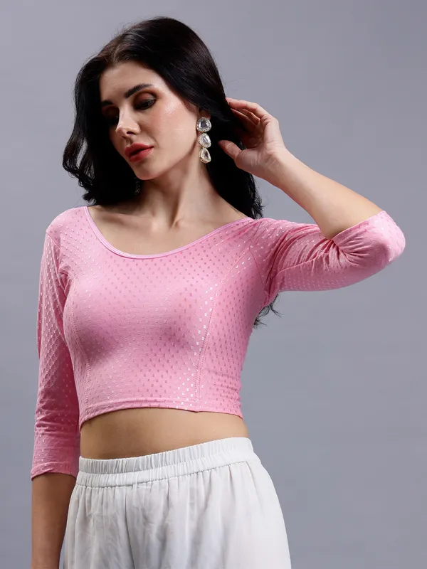 Baby_Pink_Plus_Size_Full_Sleeve_Blouse_For_Women