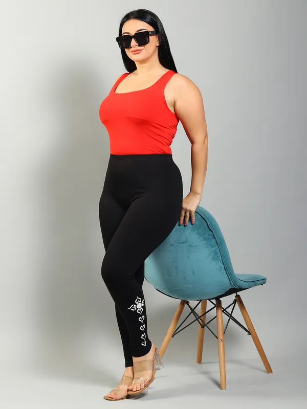 Black_Solid_Plus_Size_Ankle_Length_Ethnic_Wear_Legging_For_Women