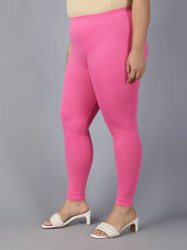 Pink_Solid_Plus_Size_Ankle_Length_Ethnic_Wear_Legging_For_Women
