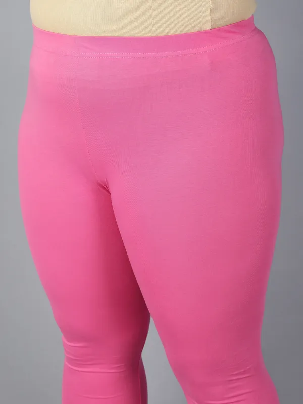 Pink_Solid_Plus_Size_Ankle_Length_Ethnic_Wear_Legging_For_Women