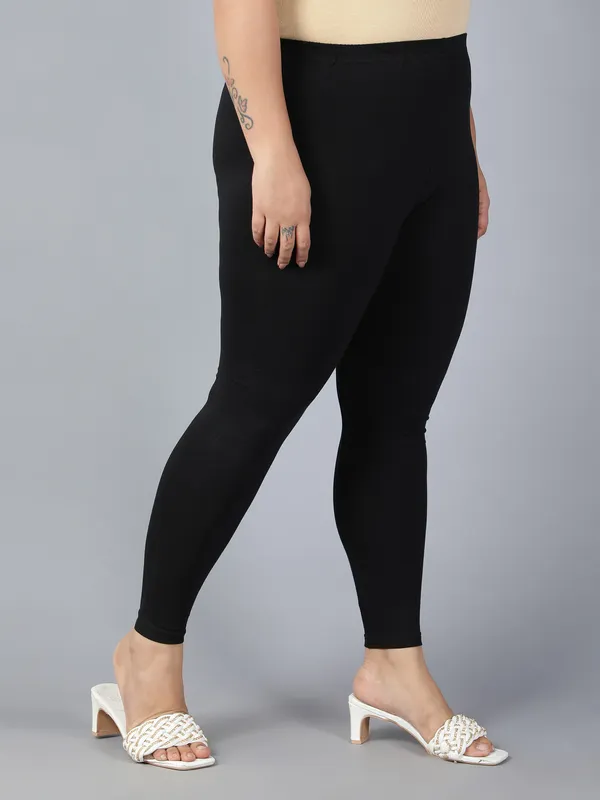 Black_Solid_Plus_Size_Ankle_Length_Ethnic_Wear_Legging_For_Women