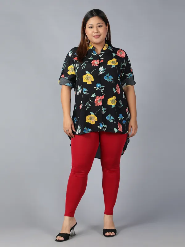Maroon_Solid_Plus_Size_Ankle_Length_Ethnic_Wear_Legging_For_Women