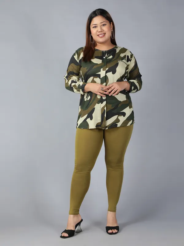 Dark_Green_Solid_Plus_Size_Ankle_Length_Ethnic_Wear_Legging_For_Women