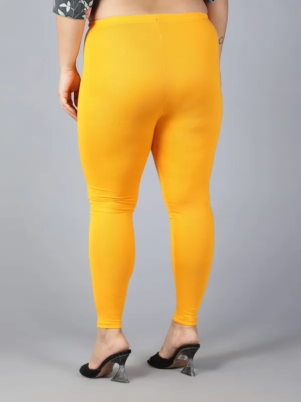 Mustard_Solid_Plus_Size_Ankle_Length_Ethnic_Wear_Legging_For_Women