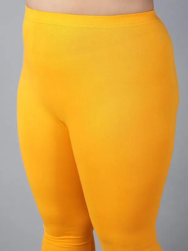 Mustard_Solid_Plus_Size_Ankle_Length_Ethnic_Wear_Legging_For_Women