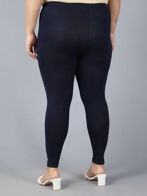 Navy_Blue_Solid_Plus_Size_Ankle_Length_Ethnic_Wear_Legging_For_Women