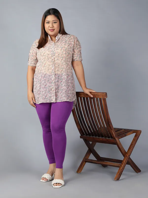 Purple_Solid_Plus_Size_Ankle_Length_Ethnic_Wear_Legging_For_Women
