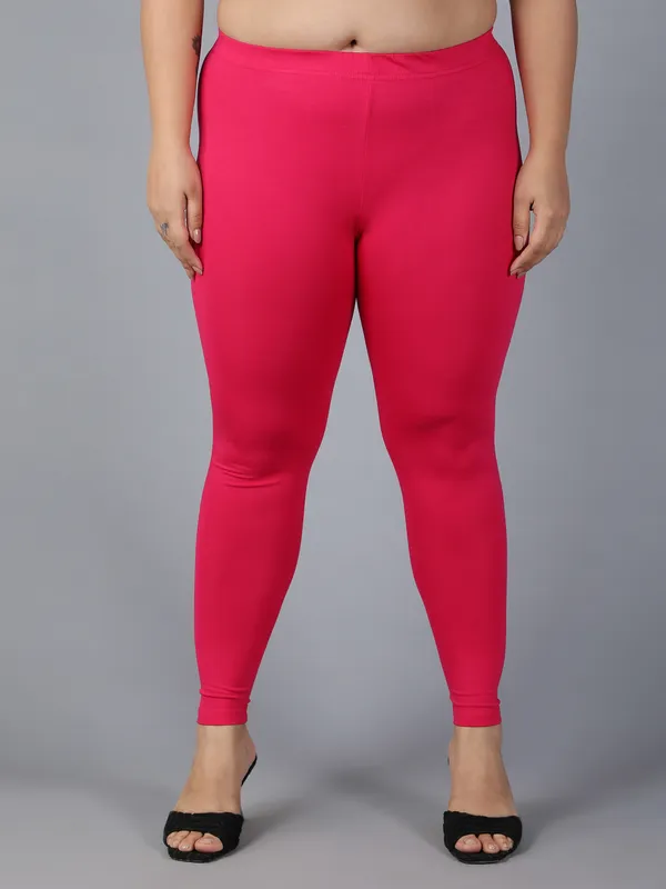 Pink_Solid_Plus_Size_Ankle_Length_Ethnic_Wear_Legging_For_Women