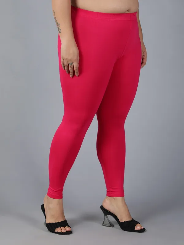 Pink_Solid_Plus_Size_Ankle_Length_Ethnic_Wear_Legging_For_Women