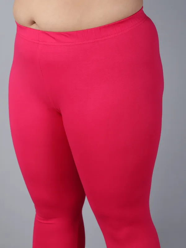 Pink_Solid_Plus_Size_Ankle_Length_Ethnic_Wear_Legging_For_Women