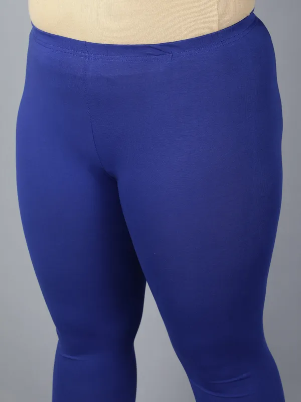 Blue_Solid_Plus_Size_Ankle_Length_Ethnic_Wear_Legging_For_Women