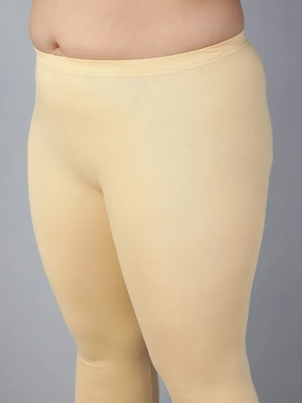 Skin_Solid_Plus_Size_Ankle_Length_Ethnic_Wear_Legging_For_Women