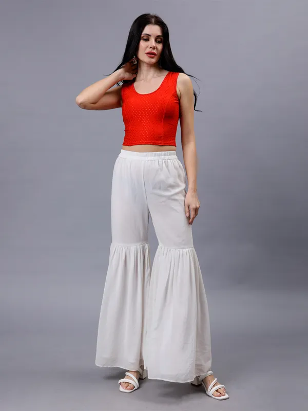 Red_Plus_Size_Sleeveless_Blouse_For_Women