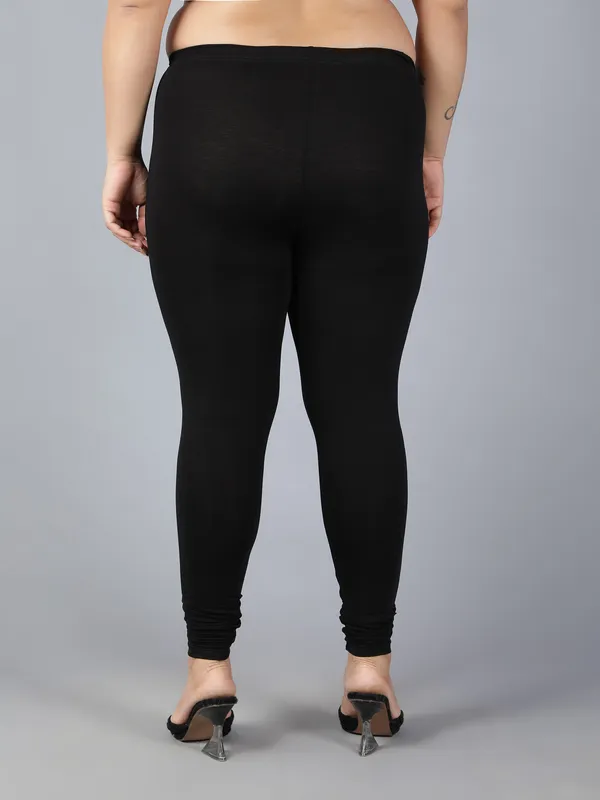Black_Solid_Plus_Size_Churidar_Ethnic_Wear_Legging_For_Women