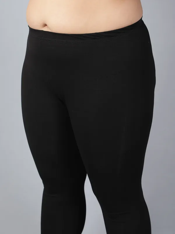 Black_Solid_Plus_Size_Churidar_Ethnic_Wear_Legging_For_Women