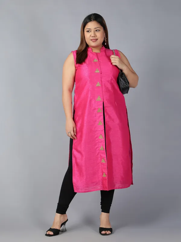 Black_Solid_Plus_Size_Churidar_Ethnic_Wear_Legging_For_Women