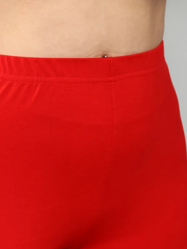 Red_Solid_Plus_Size_Ankle_Length_Ethnic_Wear_Legging_For_Women