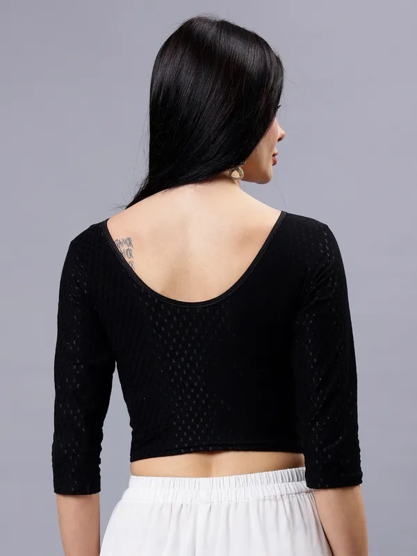 Black_Plus_Size_Full_Sleeve_Blouse_For_Women