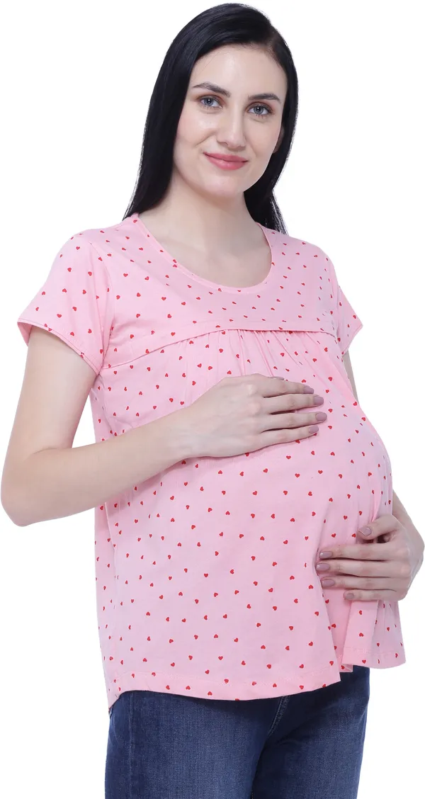 Pink_Cotton_Casual_Printed_Top_For_Women