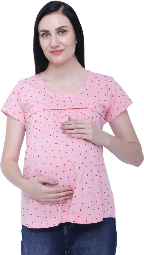 Pink_Cotton_Casual_Printed_Top_For_Women