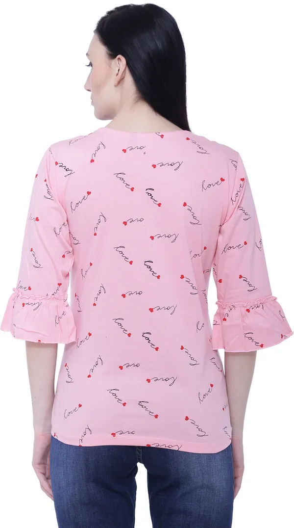 Pink_Cotton_Casual_Printed_Top_For_Women
