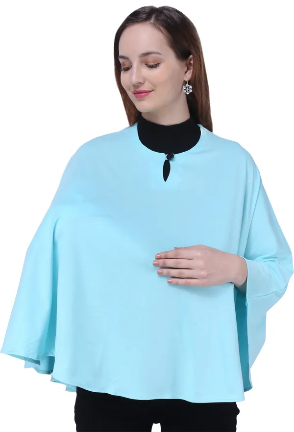 Blue_Plain_100%_Natural_Bio-Wash_Ultrasoft_Cotton_Breastfeeding_Cover_For_Mother_And_Nursing