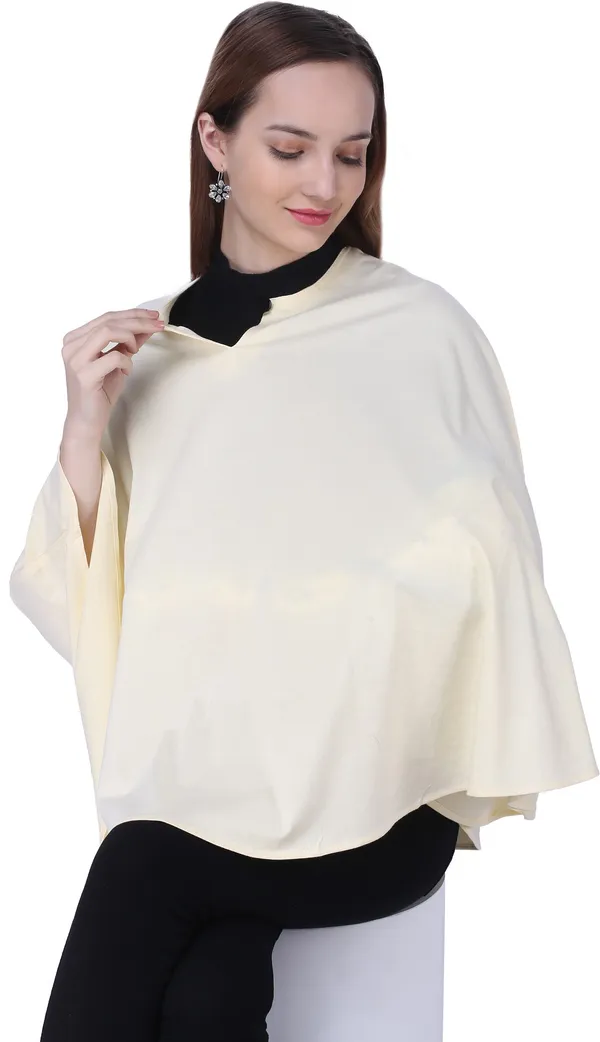 Cream_Plain_100%_Natural_Bio-Wash_Ultrasoft_Cotton_Breastfeeding_Cover_For_Mother_And_Nursing