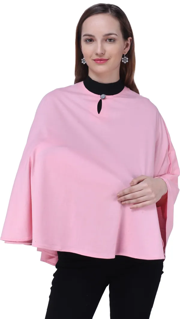 Pink_Plain_100%_Natural_Bio-Wash_Ultrasoft_Cotton_Breastfeeding_Cover_For_Mother_And_Nursing