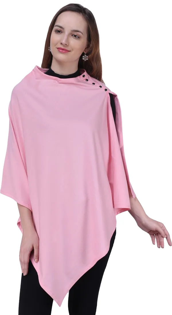 Pink_Plain_100%_Natural_Bio-Wash_Ultrasoft_Cotton_Breastfeeding_Cover_For_Mother_And_Nursing