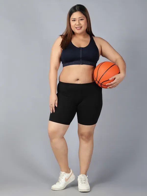 White_&_Black_Plus_Size_Solid_Tights_For_Women_(Pack_Of_2)