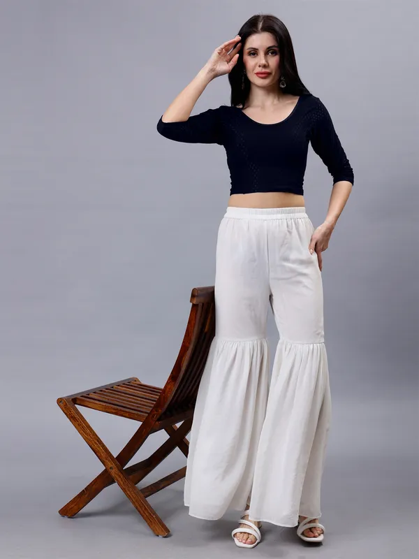 Navy_Blue_Plus_Size_Full_Sleeve_Blouse_For_Women
