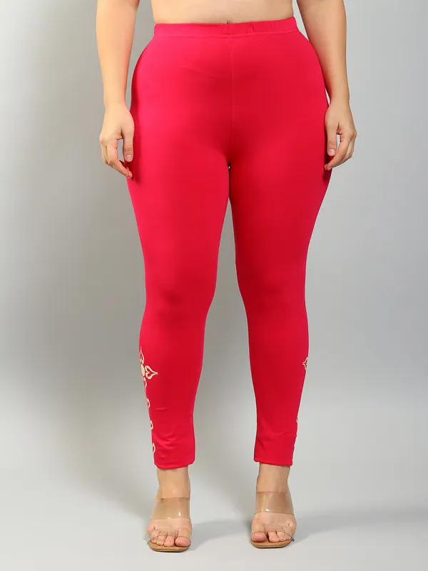 Pink_Solid_Plus_Size_Ankle_Length_Ethnic_Wear_Legging_For_Women