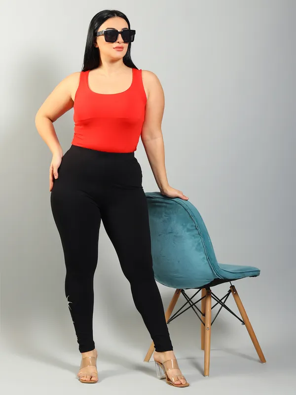 Black_Solid_Plus_Size_Ankle_Length_Ethnic_Wear_Legging_For_Women