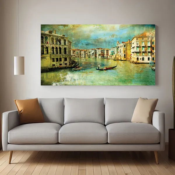 Venice_View_Canvas_Wall_Painting_For_Home_Decor_Living_Room_Wall_Decoration_Fitted_With_Wooden_Frame