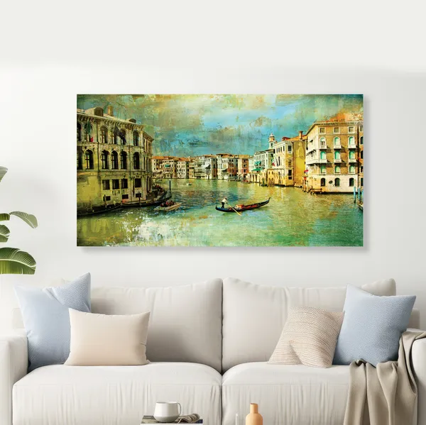 Venice_View_Canvas_Wall_Painting_For_Home_Decor_Living_Room_Wall_Decoration_Fitted_With_Wooden_Frame