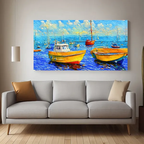 Boat_In_The_Sea_Canvas_Wall_Painting_For_Home_Decor_Living_Room_Wall_Decoration_Fitted_With_Wooden_Frame