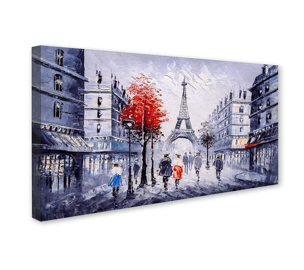 Classic_Pairs_Street_Eiffel_Tower_Canvas_Wall_Painting_With_Frame_For_Home_Decor_Living_Room_Wall_Decoration_Fitted_With_Wooden_Frame