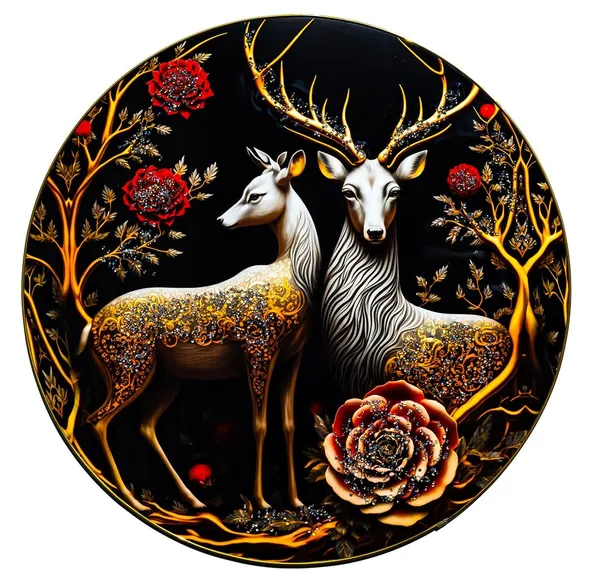 Large_Round_Deer_Crystal_Embedded_Painting_For_Home_Decor_Living_Room_Wall_Decoration