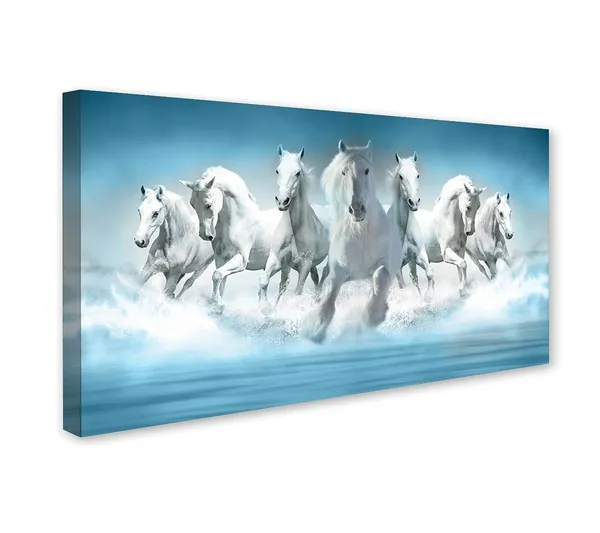 Seven_White_Running_Horses_Canvas_Wall_Painting_For_Home_Decor_Living_Room_Wall_Decoration_Fitted_With_Wooden_Frame
