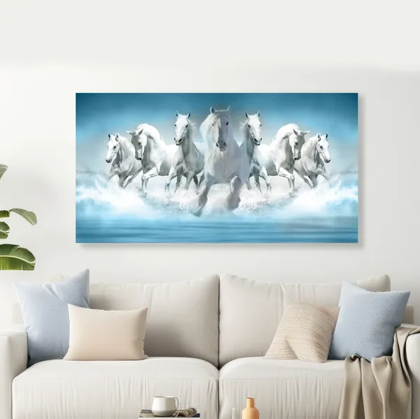 Seven_White_Running_Horses_Canvas_Wall_Painting_For_Home_Decor_Living_Room_Wall_Decoration_Fitted_With_Wooden_Frame