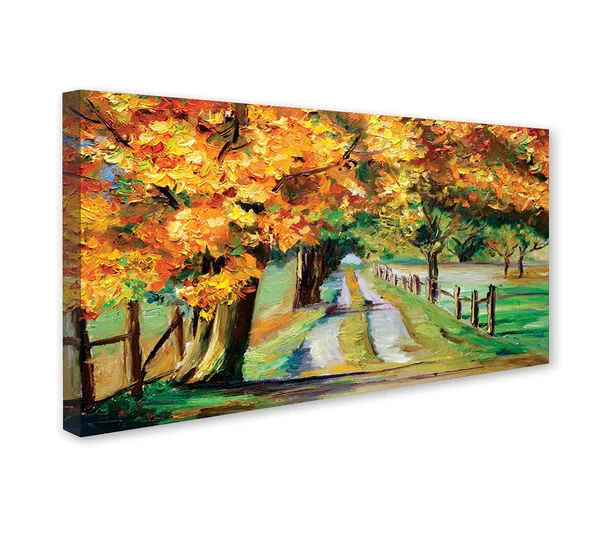 Classic_Way_Side_Trees_Canvas_Wall_Painting_For_Home_Decor_Living_Room_Wall_Decoration_Fitted_With_Wooden_Frame