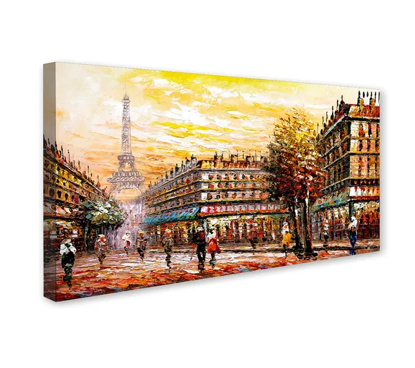 Street_View_Paris_Canvas_Wall_Painting_For_Home_Decor_Living_Room_Wall_Decoration_Fitted_With_Wooden_Frame