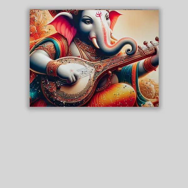 Ganesh_Ji_With_Sitar_Crystal_Embossed_Wall_Art_Painting_For_Home_Decor_Living_Room_Wall_Decoration