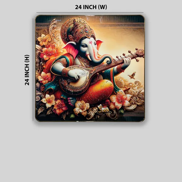 Ganesh_Ji_With_Sitar_Crystal_Embossed_Wall_Art_Painting_For_Home_Decor_Living_Room_Wall_Decoration