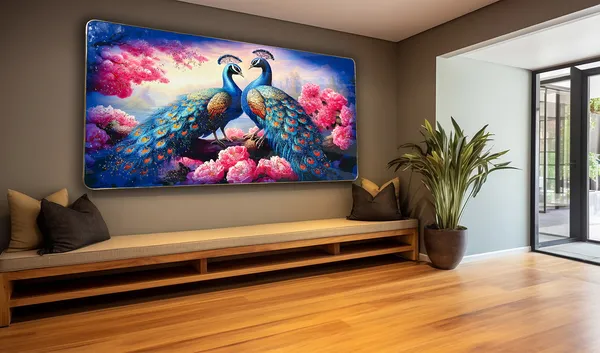 Peacock_Crystal_Embossed_Wall_Art_Painting_For_Home_Decor_Living_Room_Wall_Decoration