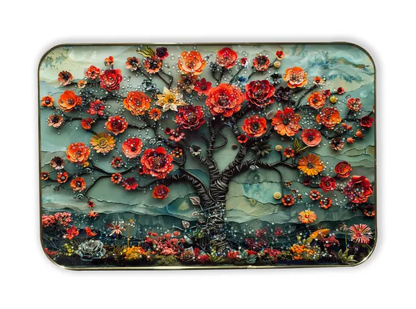 3D_Flower_Crystal_Embossed_Wall_Art_Painting_For_Home_Decor_Living_Room_Wall_Decoration