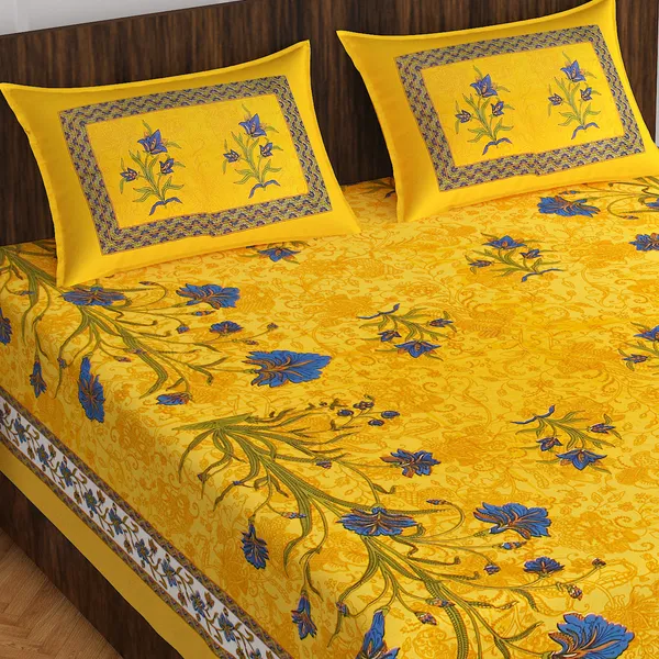 Rajasthani_Jaipuri_Traditional_Double_Bedsheet_with_2_Pillow_Cover_(Orange_&_White)